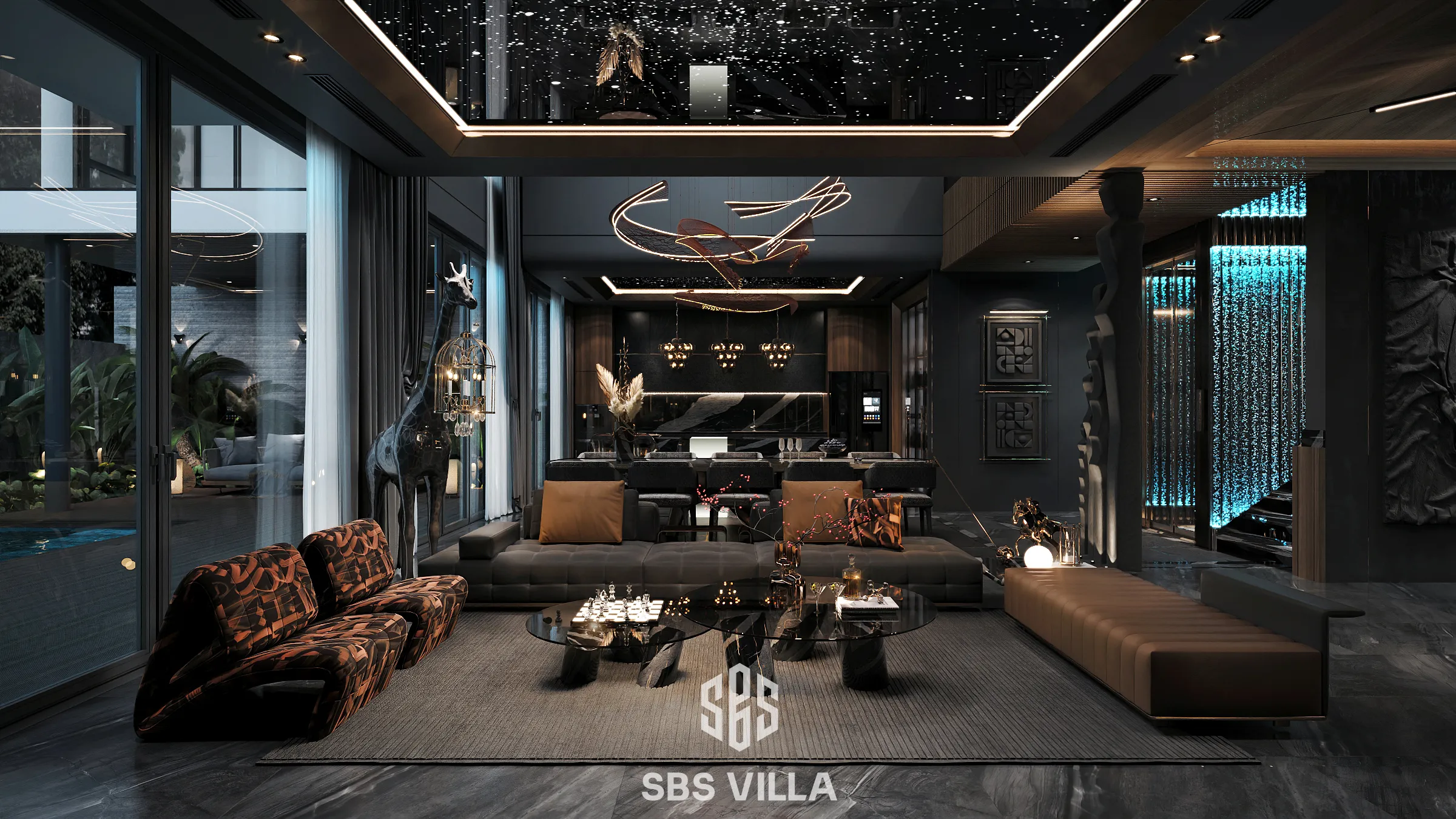 Thiết kế nội thất villa luxury