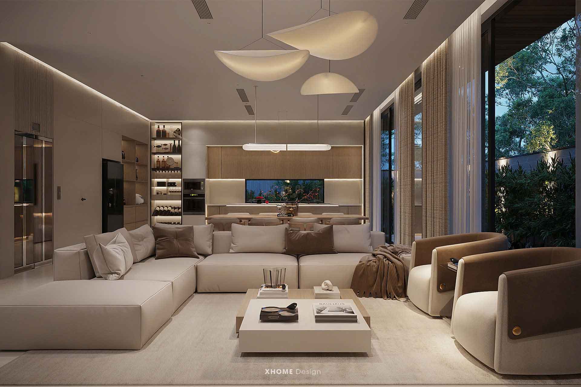 Thiết kế nội thất biệt thự 6 phòng ngủ phong cách Luxury - Thao Dien Villa