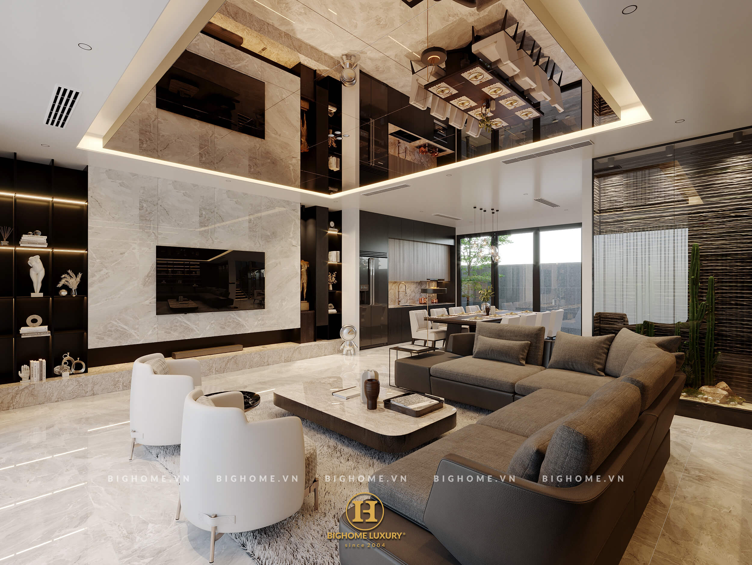 Thiết kế nội thất biệt thự Vinhomes nhà anh Đăng 2024 - Bighome