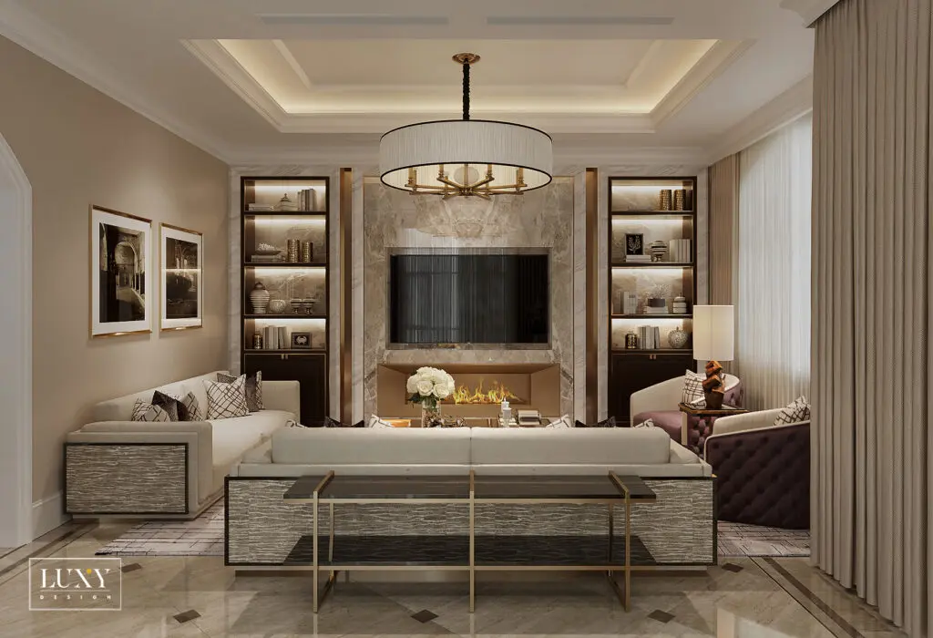 Thiết kế nội thất biệt thự Sol Villa Quận 2 bán cổ điển