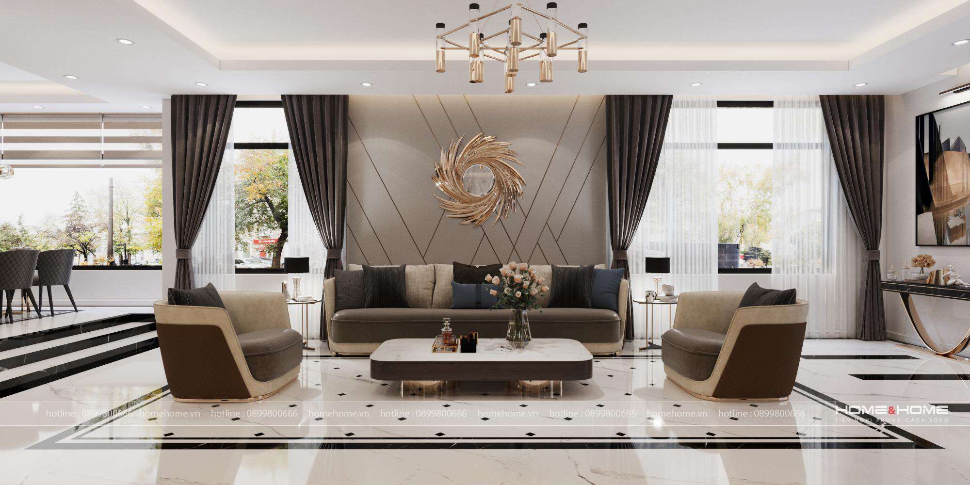 Dự án thiết kế nội thất biệt thự Quảng Yên, Quảng Ninh