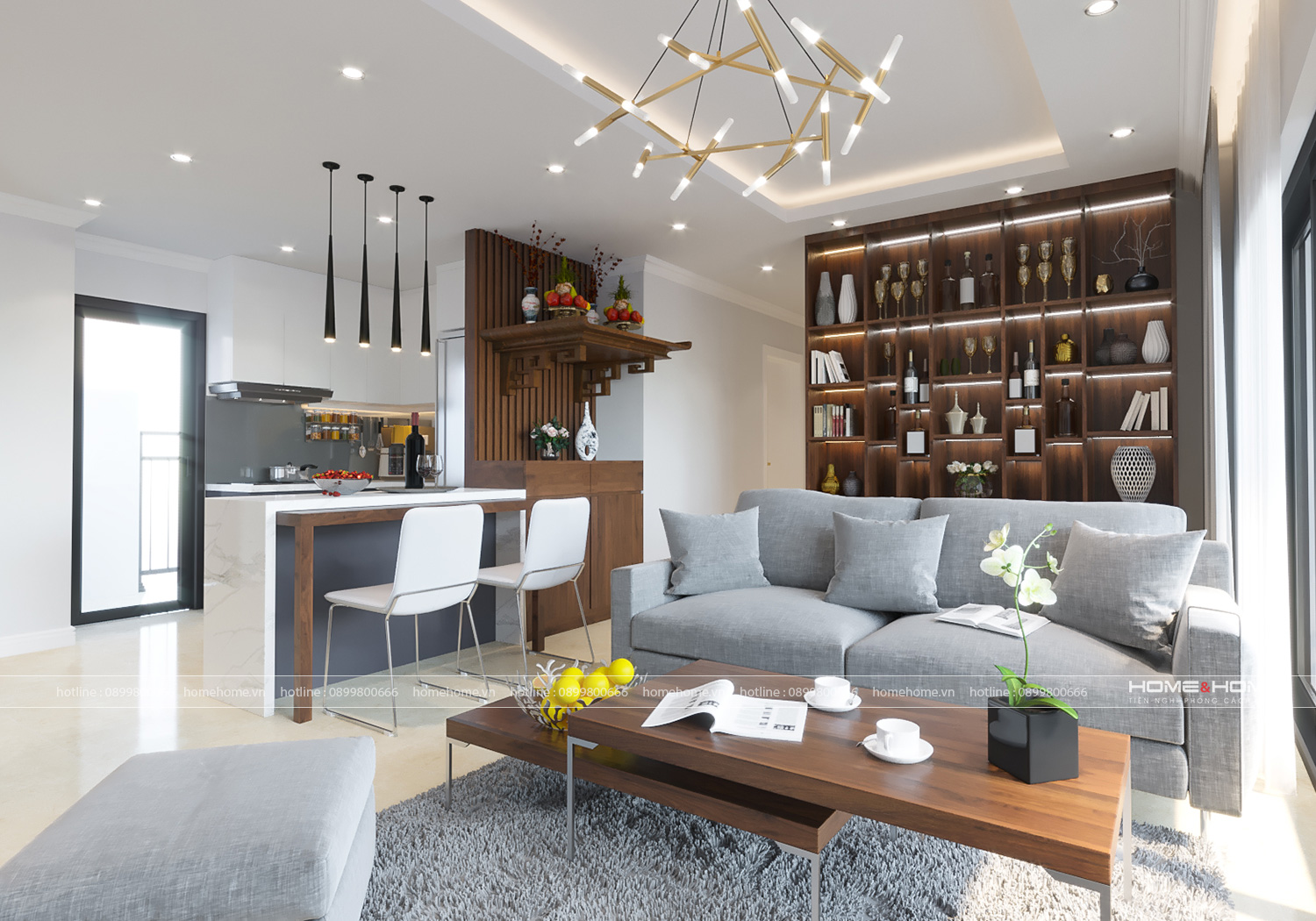 Dự án thiết kế nội thất chung cư Vinhomes đẹp ấn tượng 